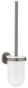 GROHE Essentials Toiletborstelhouder - wandmontage - rond - open - brushed hard graphite 40374al1