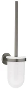 GROHE Essentials Toiletborstelhouder - wandmontage - rond - open - brushed hard graphite 40374al1