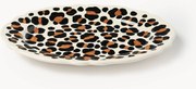 Handgemaakte serveerplateau Leopardo