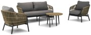 Stoel en Bank Loungeset 5 personen Rope Taupe  Coco Nathan/Pacific