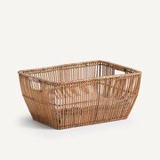 Linnenmand in rotan L50xH24cm Sentaku