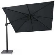 Challenger T2 premium zweefparasol 300x300 cm matt black mast jet black