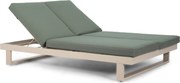 Lifestyle Garden Furniture Massimo Ligbed Met Kussen Loft/moss Green Aluminium Taupe