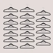 Set Van 20 Kledinghangers Palou Zwart - Sklum