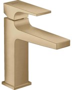 Hansgrohe Metropol 110 wastafelkraan - 18.4cm hoog - push open waste - voorsprong 13.5cm - brushed bronze (brons) 32507140