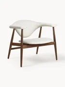 Loungefauteuil Masculo van walnoothout