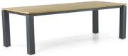 Dining Tuintafel rechthoekig 240 x 100 cm Old teak greywash Riviera