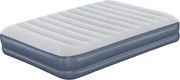 Bestway luchtbed'Tritech Queen'- 203x152x36 cm - met ingebouwde herlaadbare USB pomp - blauw/wit - Binnen&buiten