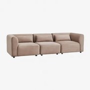 Fogler 3-delige Modulaire Bank Corduroy Kameelbruin - Sklum