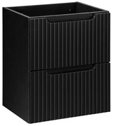 Comad Nova Black onderkast met 2 lades 50x40x60cm zwart