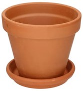 Bloempot met schotel, terracotta,Ø 19 cm