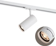 Moderne spot wit voor railsysteem 1-fase incl. LED draai- en kantelbaar - Iconic Zoom