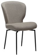 Dan-Form Glory Swivel Draaibare Eetkamerstoel Grijsbruin Boucle
