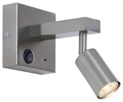 Moderne wandlamp staal met USB-C kantelbaar - Rex Modern GU10 vierkant Binnenverlichting Lamp