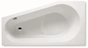 RIHO Delta standaard bad 150x80cm Hoekopstelling Links excl. poten Wit glans B066001005