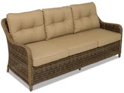 Driezitsbank van techno-rattan Toledo bruin Garden Point