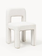 Bouclé gestoffeerde stoel Ana