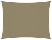 vidaXL Zonnescherm rechthoekig 3x4,5 m oxford stof beige