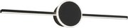 RONDE ZWART 60CM AZIENCE WANDLAMP APP849-1W
