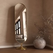 Kare Design Curve Staande Spiegel Messing - 40x170cm