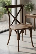 Set Van 4 Altea Polypropyleen Stoelen Met Houteffect