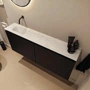 Mondiaz Ture DLux toiletmeubel 120cm urban met wastafel opalo links zonder kraangat