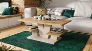 Mazzoni VIVA MAT Artisan eik/béžová - MODERNE KOFFIE TAFEL MET SCHAPPEN