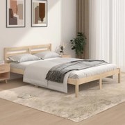 vidaXL Bedframe massief grenenhout 135x190 cm 4FT6 Double