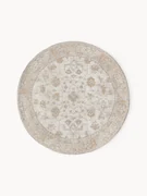 Rond chenille vloerkleed Loire, handgeweven