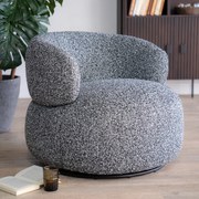 Eleonora Maeve Draaibare Fauteuil Rond Zwart