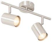 Moderne plafondlamp staal 2-lichts verstelbaar - Jeana