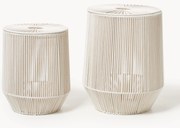 Handgeweven wasmanden Gabe van touw, 2-delig