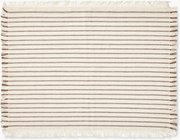 Katoenen placemats Elouise met franjes, 2-delig