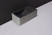 Forzalaqua Venetia fontein zonder kraangat rechts 40x22x10cm  Hardsteen gezoet/gefrijnd