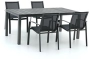 R&S Design Altea/Fidenza 183cm dining tuinset 5-delig stapelbaar