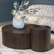 Eleonora Max Walnoot Salontafel Set Rond