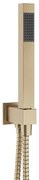 Crosswater Square Designer handdoucheset - vierkant - geborsteld messing (goud) SK962F