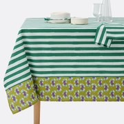 Bedrukt tafelkleed in gewassen katoen, Marles