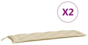 vidaXL Kussen voor schommelstoel 150 cm stof beige