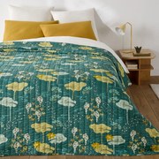 Gewatteerd boutis bedovertrek kantha, katoen voile, SONG