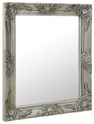 vidaXL Wandspiegel barok stijl 50x60 cm zilverkleurig