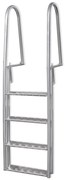 vidaXL Dok/zwembadladder met 4 treden aluminium 167 cm