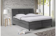 Goossens Basic Boxspring Compleet Gusta, Vlak 180 x 200 cm (=2x 90 x 200 cm) met hoofdbord