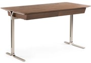 Bureau van walnootfineer, poten van gesatineerd nikkel, Jackson