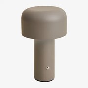 Draadloze Led-tafellamp Van Ijzer Loentia Grijs - Sklum