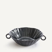 Aardewerk schaal met handgrepen, Vidrado