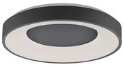 Moderne plafondlamp antraciet incl. LED 3-staps dimbaar - Steffie Modern rond Binnenverlichting Lamp