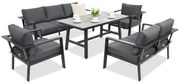 Aluminium tuinmeubelen Sydney Apetito 7 Garden Point antraciet