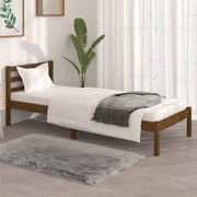 vidaXL Bedframe grenenhout honingbruin 75x190 cm 2FT6 Small Single