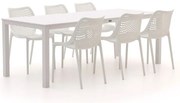 + 10% kassakorting | Diningset Forza | 6 personen aluminium | Tuinset stapelbaar | 7-delig | Kees Smit Tuinmeubelen